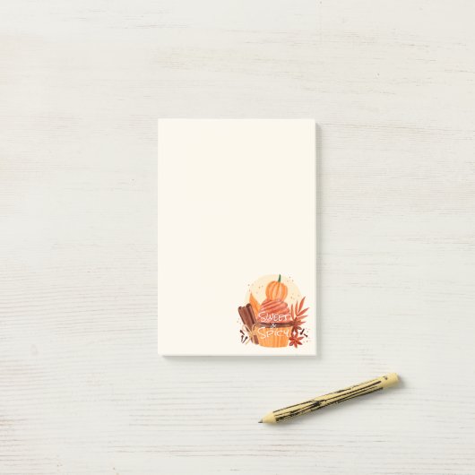 süß und scharf post-it klebezettel (Auf Schreibtisch)