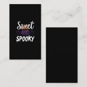 süß und spukhaft visitenkarte (Vorne/Hinten)