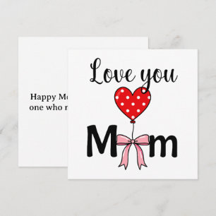 Süß und stilvoll „Love You Mom“