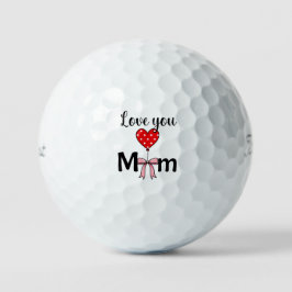 Süß und stilvoll „Love You Mom“ Golfball