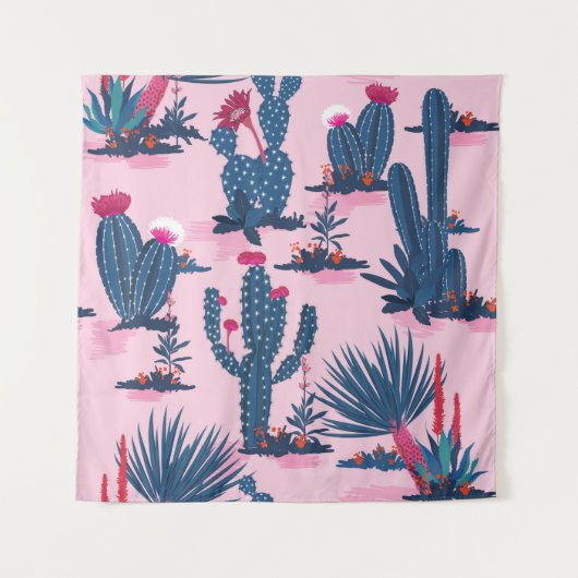 Süß und trendig Nahtlos Vintager Sommer c Wandteppich (Vorderseite)