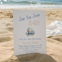 Süß unter dem Meer Du bald Oktopus Babyparty