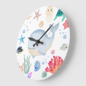 Süß unter Wasser Große Wanduhr (Winkel)