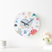 Süß unter Wasser Große Wanduhr (Zuhause)
