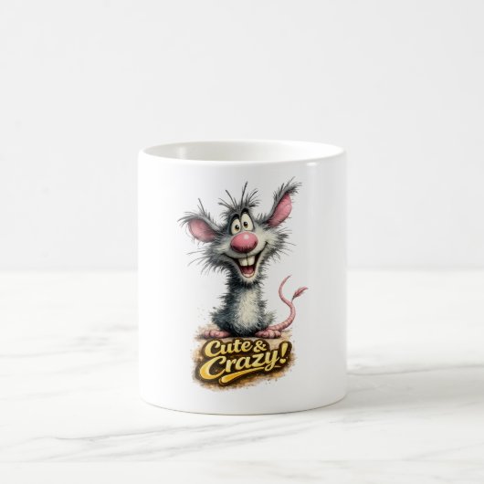 🐭💥 “Süß & Verrückt!” Tasse ☕😜 (Mittel)