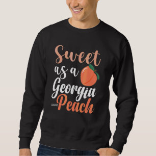 Süß wie ein georgischer Pfirsich Pfirsich-Staat Sü Sweatshirt