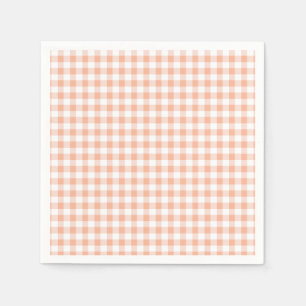 Süß wie ein Pfirsich-Karo-Geburtstag Serviette