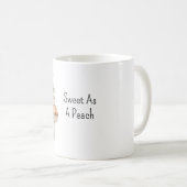 Süß wie ein Pfirsichhase Kaffeetasse (VorderseiteRechts)