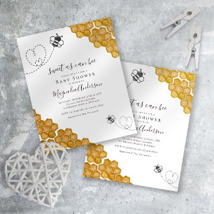 Süß wie eine Biene Baby Shower Einladung Postkarte