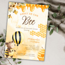 Süß wie Honig Bär Baby Shower Gelb