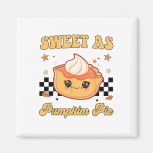 Süß wie Kürbiskuchen Lustiger Thanksgiving-Toddler Magnet
