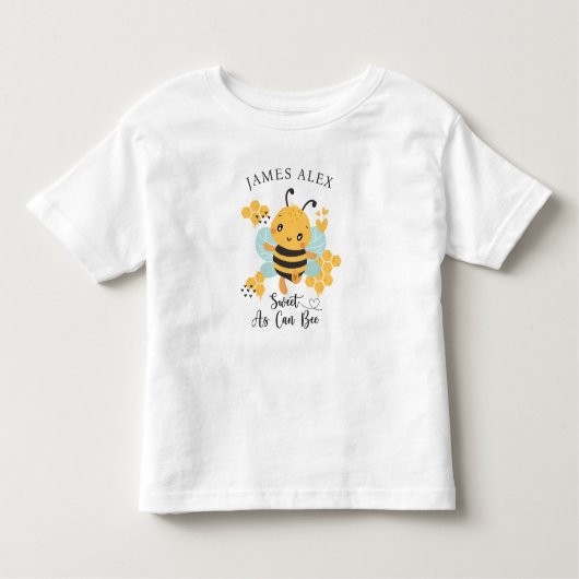 Süß wie möglich Boy Name Kleinkind T-shirt (Vorderseite)