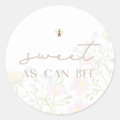 Süß wie möglich ist moderne minimale Umhüllung Runder Aufkleber (Vorderseite)