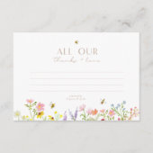 Süß wie möglich modern minimalistisch Danke Begleitkarte (Vorderseite)