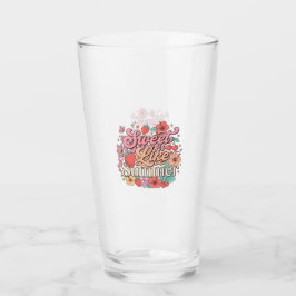 Süß wie Sommer Hübsche Früchte und Blumen Klarer Glas