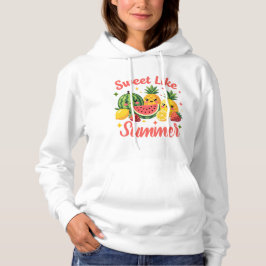 Süß wie Sommer Kawaii Frucht Wassermelone Ananas Hoodie