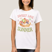 Süß wie Sommer, Wasserfarbenfrüchte T-Shirt (Vorderseite)