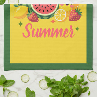 Süß wie Sommer Wassermelone Erdbeere Ananas Geschirrtuch