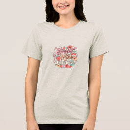 Süß wie sommerlich süße Erdbeer-Kirsch-Blumen-Wo Tri-Blend Shirt