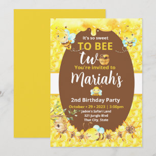 Süß, zwei zu sein Einladung