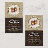 Süßbäckerei Boutique - Loaf Looking Cake Visitenkarte (Vorne/Hinten)