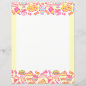 Süßbäckerei und Getränke gelb (Vorderseite)