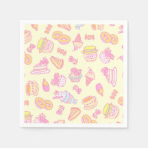 Süßbäckerei und Getränke gelb