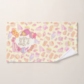 Süßbäckerei und Getränke Gelbbadetücher Set (Handtuch)