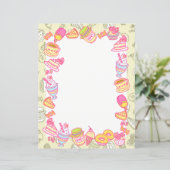 Süßbäckerei und Getränke grün (Stehend Vorderseite)