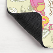 Süßbäckerei und Getränke grün Mousepad (Ecke)