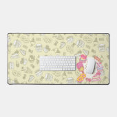 Süßbäckerei und Getränke grün Schreibtischunterlage (Tastatur & Maus)