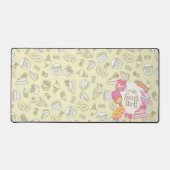 Süßbäckerei und Getränke grün Schreibtischunterlage (Vorderseite)