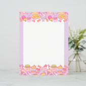 Süßbäckerei und Getränke Lila (Stehend Vorderseite)