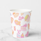 Süßbäckerei und Getränke weiß Pappbecher (Rechts)