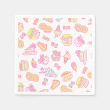 Süßbäckerei und Getränke weiß