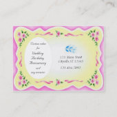 Süßbäckerei Visitenkarte (Rückseite)