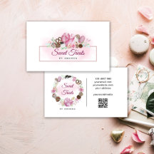 Süßbackwaren QR-Code-Visitenkarte