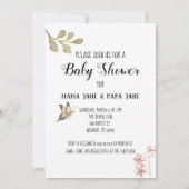 *~* Süßbär Freude Blume Dusche Einladung (Rückseite)