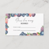 Süßbeere - schätzen Sie, wie viele Beeren das Brau Begleitkarte (Vorderseite)