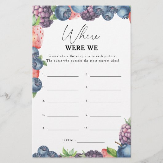 Süßbeere - Wo waren wir Brautparty (Vorderseite)