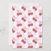 Süßbeeren Brautparty Einladung (Rückseite)