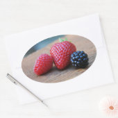 Süßberries Ovaler Aufkleber (Umschlag)