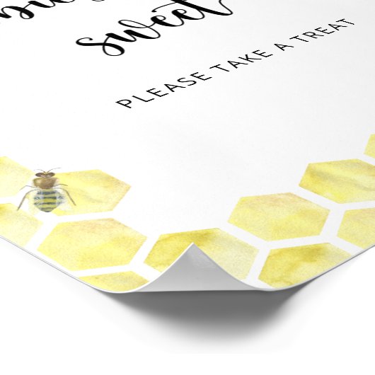Süßbienen sind süß poster (Ecke)