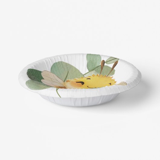 Süßbienenschale Pappteller (Gewinkelt)