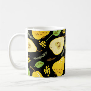 Süßbirnen: Überschneidung von Fruchtdesign Kaffeetasse