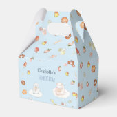 Süßblaue Aquarelldesserts Kindergeburtstag Geschenkschachtel (Vorderseite)