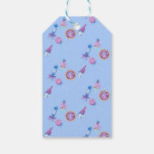 Süßblauer Bonbons Geburtstag Geschenkanhänger (Rückseite)