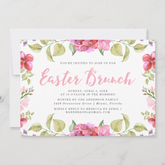 Süßblüten | Einladung zu Ostern (Vorderseite)