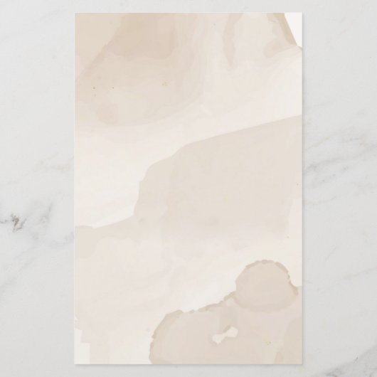 Süßbraune Aquarellteddytasche Baby Dusche (Rückseite)