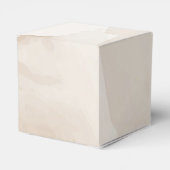 Süßbraune Aquarellteddytasche Baby Dusche Geschenkschachtel (Rückseite)